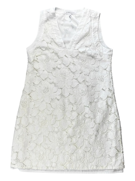 BCBGeneration Dresses & Skirts - BCBGeneration Ivory Lace V-Neck Dress Size M - Floral Summer Wear